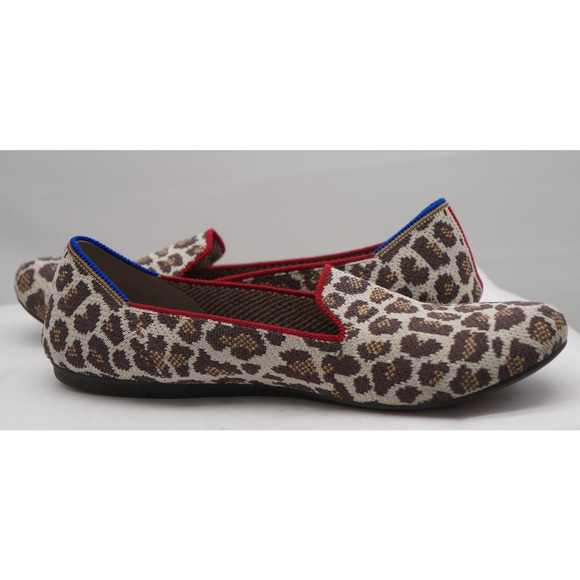 ROTHY’s Womens The Loafers Mocha Spot Flat Shoes Animal Print Leopard Size 9 - Picture 9 of 11